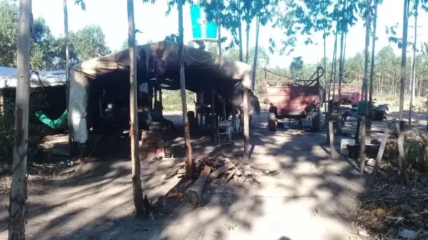 Local onde os trabalhadores foram encontrados durante a missão resgate. (Foto: MPT-PI)