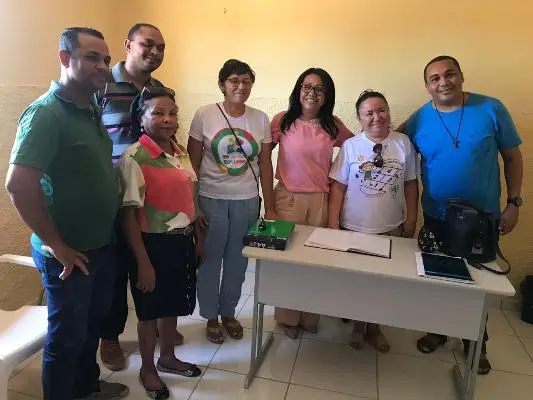 Prefeita Doquinha com a equipe da Pastoral da Criança