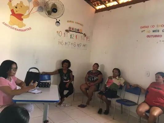 Prefeita Doquinha com as mães