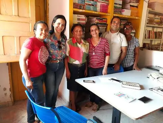 Secretário de Educação e equipe