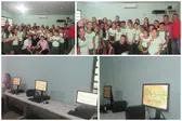 Escola Municipal da Liberdade Paulo Freire recebe novos computadores  (Fotos: Leônidas Silva) (Foto: )