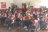Alunos ouvindo a palestra (Foto: Ascom)
