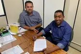 Prefeito Joel Rodrigues e vereador Akássio Sousa (Foto: )