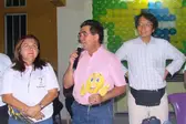 Deputado Francisco Limma discursa ao lado da prefeita Vilma Lima, após o desfile cívico de 07 de setembro, em São João do Arraial (Foto: Leônidas Silva)  (Foto: Ascom )