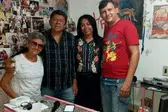 Prefeita e assessores na Rádio Luzes FM (Foto: Ascom)