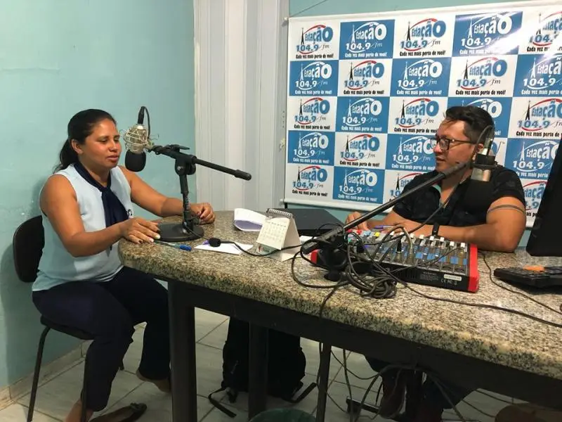 Candidata Andreia Oliveira, a primeira entrevistada da série