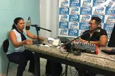 Candidata Andreia Oliveira, a primeira entrevistada da série (Foto: )
