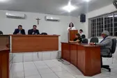 Na foto a Vereadora Cândida Aguiar durante seu discurso (Foto: Portal Brasileira)