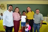 João Filho, Dep Flora Izabel, Eva Sousa, Gilvana Gayoso e o prefeito Genival Bezerra. (Foto: Ascom)