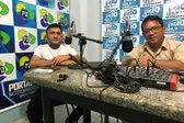 Diel Paiva sendo entrevistado pelo radialista Giva Ferreira (Foto: )