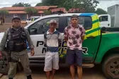 Policia e os indivíduos (Foto: realidade em foco)