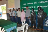 Equipe do PSF realizando PSE na Escola Idália de Brito (Foto: Ascom)