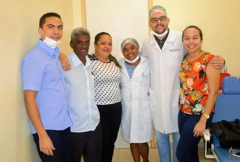 Secretária de Saúde Socorro Machado e da Coordenadora da Atenção Básica Ana Carolina.
