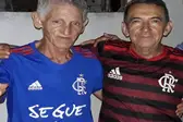Sólon e Clementino torcedores do Flamengo (Foto: Josely Ecologista )