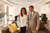 Prefeita Doquinha com o Governador Wellington Dias (Foto: Ascom)