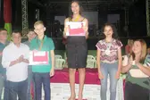 Presidente do CITCOCAIS e a prefeita Vilma Lima, ao lado dos medalhistas da OMEPM nível 2 (Foto: Leônidas Silva) (Foto: )