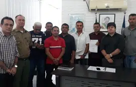 Vereadores em audiência com o secretário de transporte do Estado (Foto: ítalo miguel)