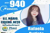 Aluna Rafaela Batista Obteve 940 pontos (Foto: Abdoral Pimentel)