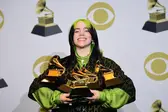 Billie Eilish ganhou cinco estatuetas no Grammy 2020 - Foto: Frederic J. Brown (Foto: G1)