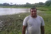 A imagem foi encontrada a beira de um riacho seco na localidade Mangabeiras (Foto: Adriano Sousa)