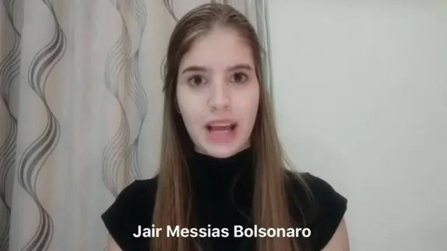 Jovem brasileira abre o vídeo destinado ao governo brasileiro - Foto: Reprodução/YouTube