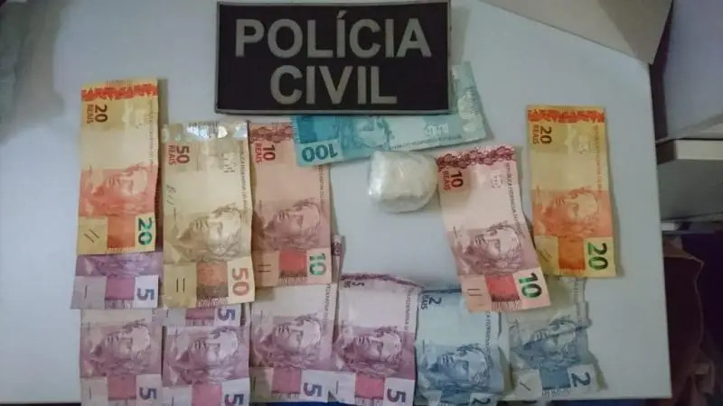 Dinheiro recuperado pela policia