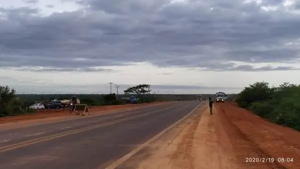 Obra da estrada da Aliança do Gurgueia
