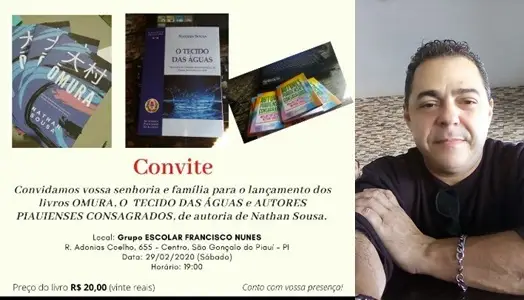 Lançamento dos livros do escritor Nathan Sousa - foto divulgação