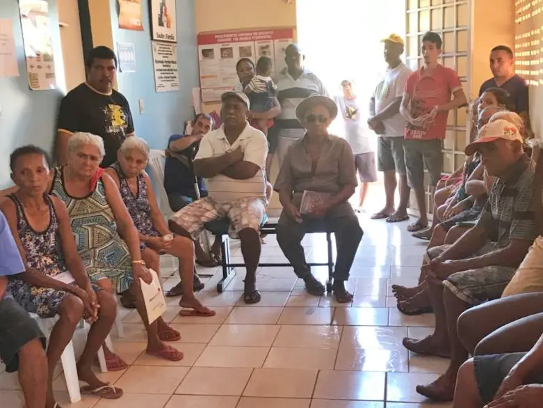  Equipe de saúde de São Pedro realiza  roda de conversa a respeito de alimentação no  Povoado Brejo 