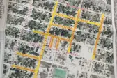 Mapa das ruas que serão asfaltadas (Foto: Prefeita Doquinha)
