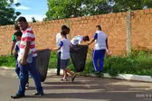 Alunos da Escola Idália de Brito em ação (Foto: Ascom)
