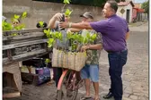 Sec. Erivan entregando mudas de cajueiro  (Foto: Ascom)