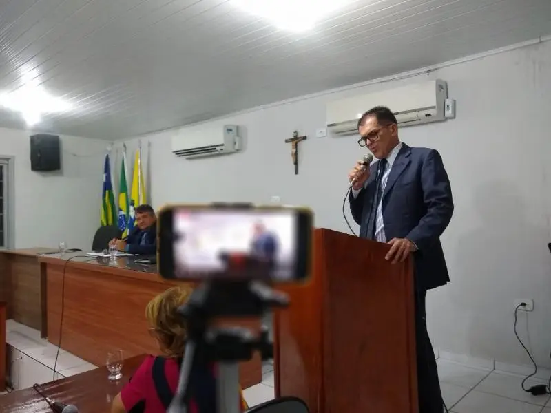 Presidente da Câmara Alan Juciê 