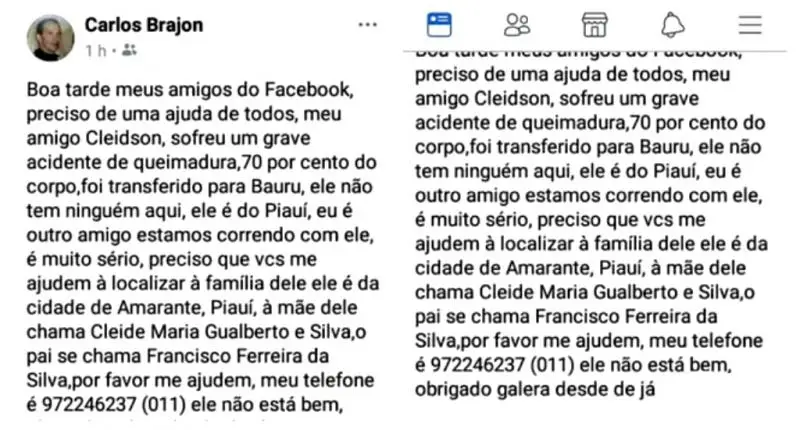 Foto : Reprodução / facebook 