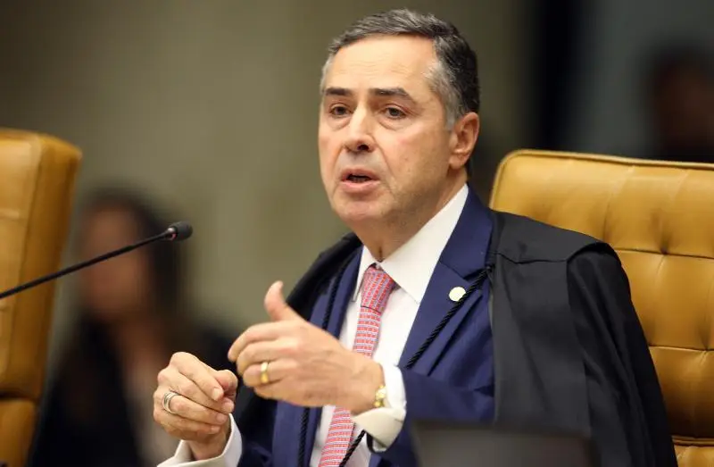 Ministro Roberto Barroso durante sessão administrativa do STF. Foto: Nelson