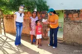 Distribuião de máscaras (Foto: Ascom)