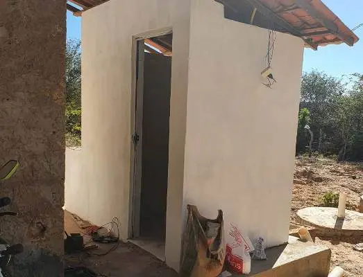Banheiros em processo de construção - Foto: Reprodução
