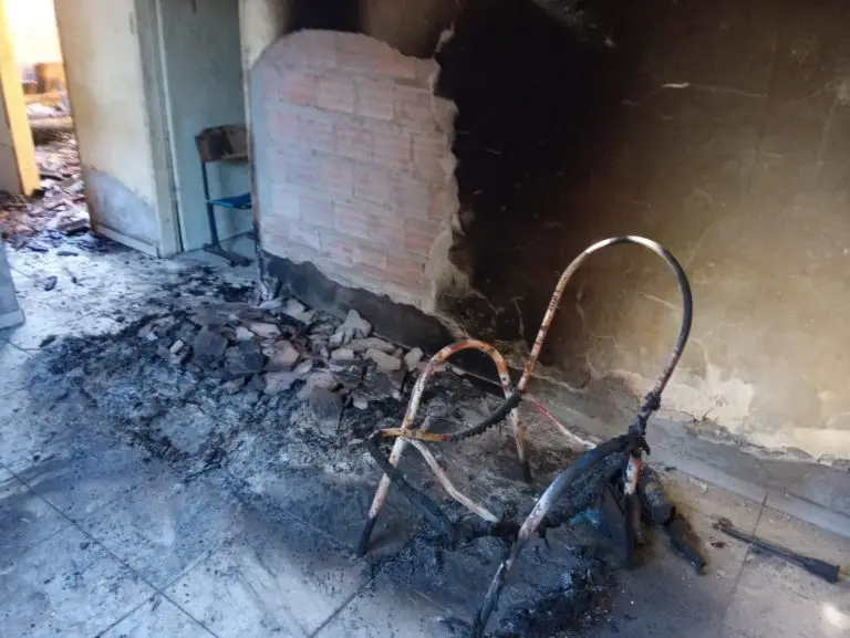 Incêndio na residência