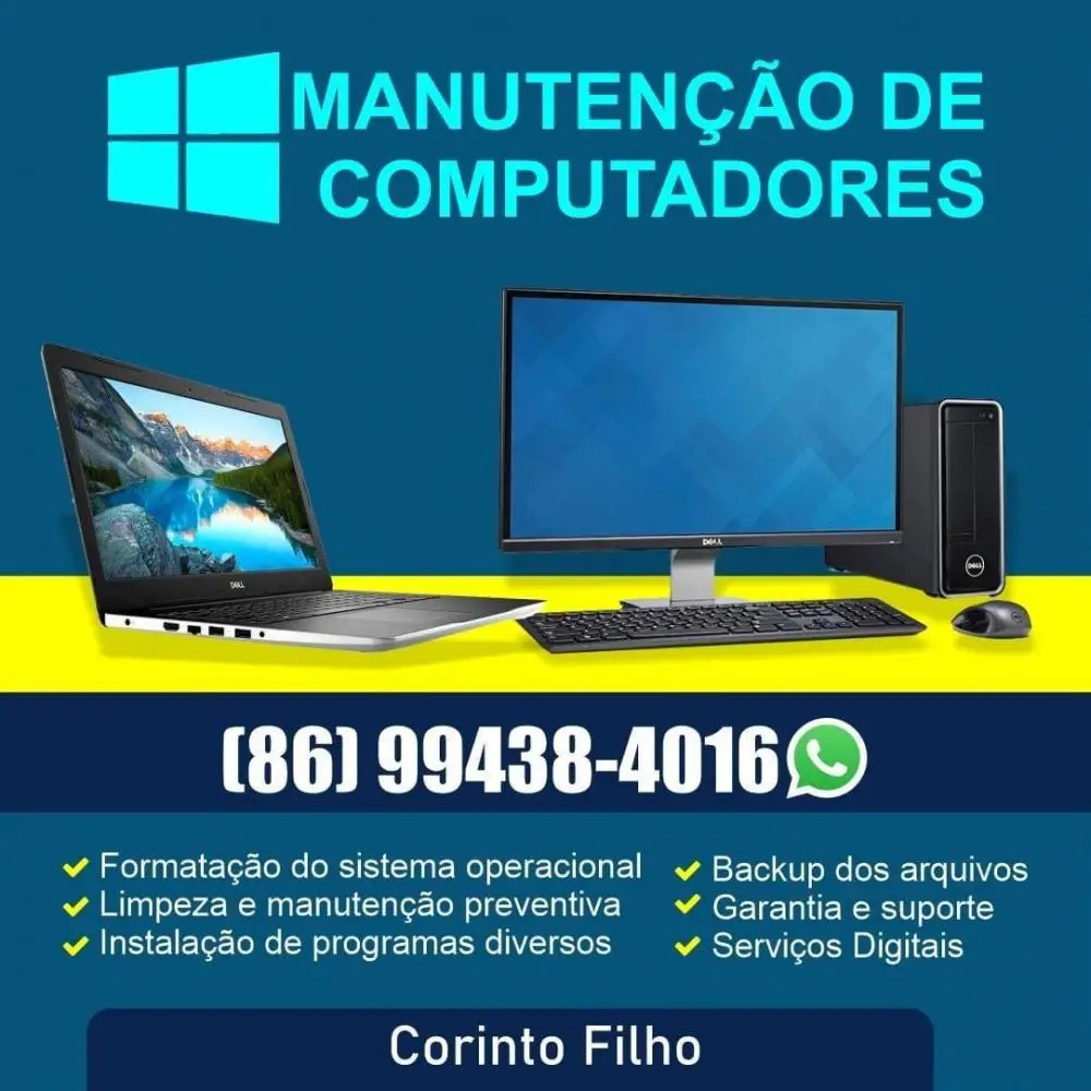 Imagem: Divulgação/Corinto Manutenção de Computadores