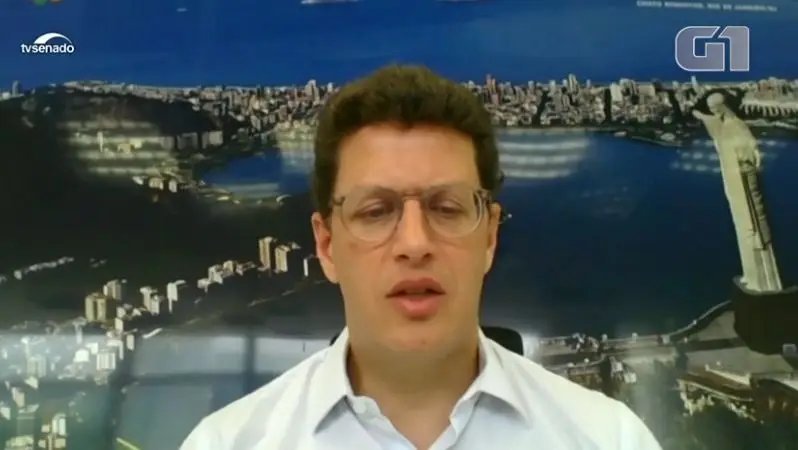 O ministro do Meio Ambiente, Ricardo Salles, foi ouvido nesta terça, pelo grupo de senadores que avalia as ações de combate às queimadas