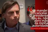 O presidente Jair Bolsonaro (sem partido) disse nesta quarta-feira (21) que mandou cancelar o protocolo de intenções de compra de 46 milhões de doses da vacina CoronaVac (Foto: G1)