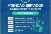 Calendário de Pagamento (Foto: )