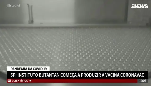 A fábrica do Instituto Butantan iniciou o envase da CoronaVac, vacina contra a Covid-19 produzida em parceria com o laboratório chinês Sinovac. 