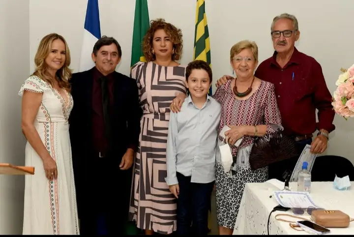 Raimundo Nei, Solange,Maria Luiza,Dona Evelina e Merval 