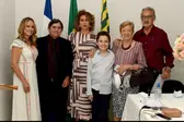 Raimundo Nei, Solange,Maria Luiza,Dona Evelina e Merval  (Foto: Divulgação )