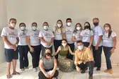 Equipe linha de frente no combate ao Covid-19 em Brasileira (Foto: )