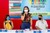 Secretária Municipal de Educação Lêda Maria. (Foto: Ascom.)