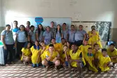 Orientadores e facilitadores e Alunos do  Novo Mais Educação (Foto: Adriano sousa)