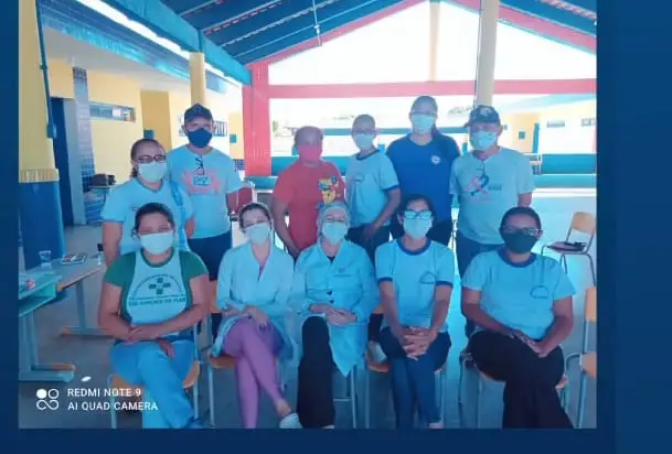 foto divulgação: equipe da campanha de vacinação contra covid 19- São Gonçalo do Piauí