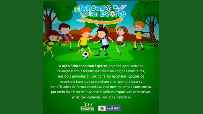 Amarante foi aprovada pelo Brincando com Esporte